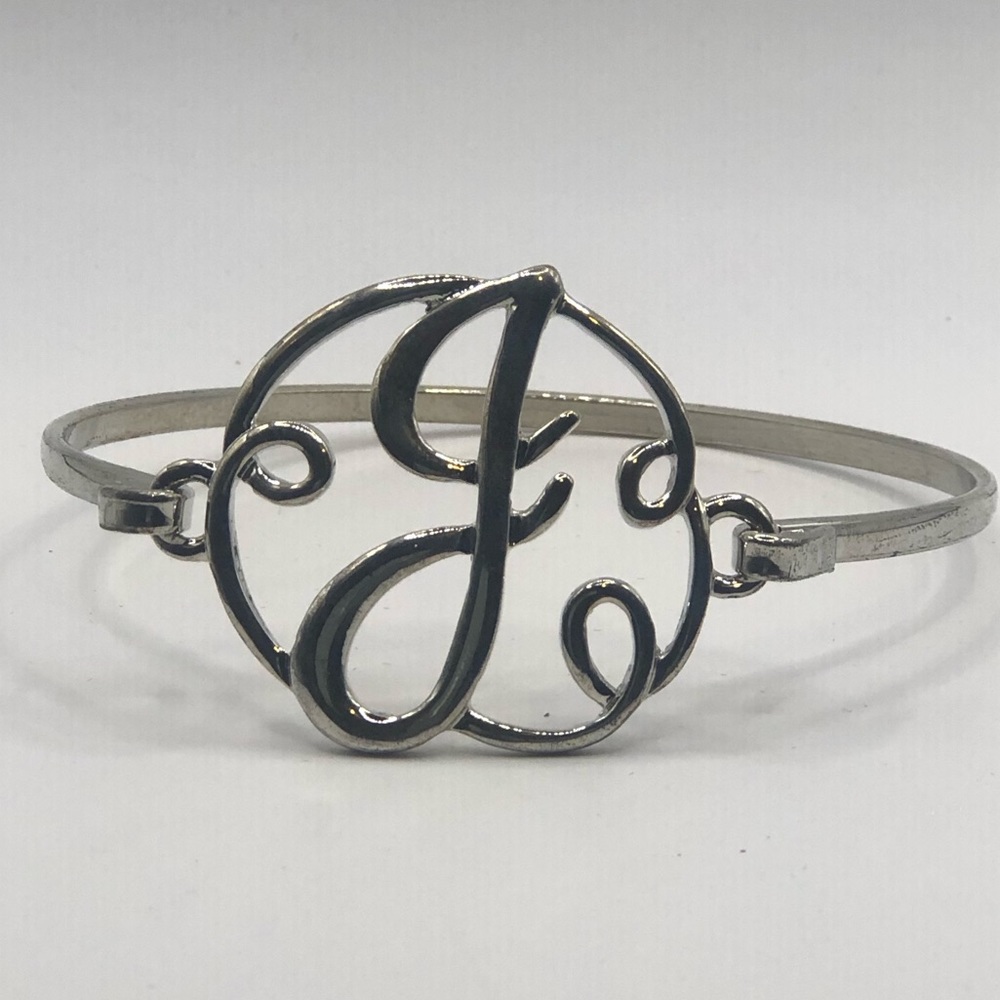 Monogram Letter J Bangle Jewelry